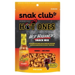 Snak Club Hot Ones Hot Habanero Snack Mix, 4.5oz Bag